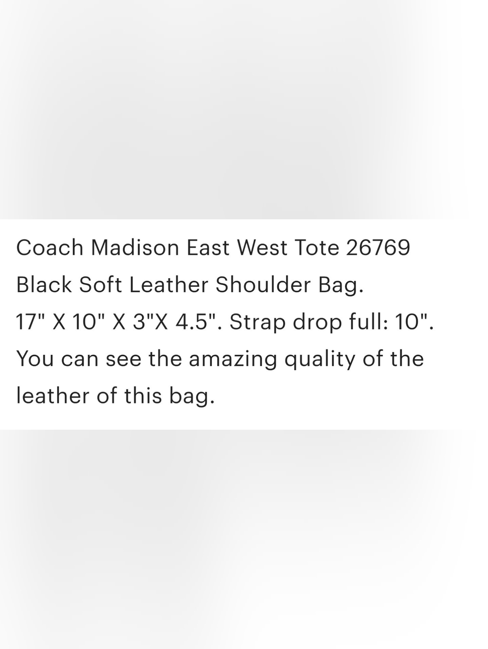 Coach Black Leather Madison Shoulder Tote with Gold Hardware - Picture 12 of 14